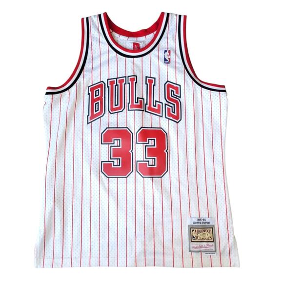 Mitchell & Ness Pippen Chicago Bulls Jersey Size Large - Picture 1 of 8